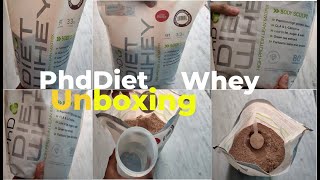 PhD Nutrition Diet Whey Protein #unboxing