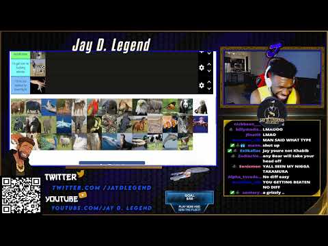 What animals can Jay D. Legend defeat in a 1 v 1 death match.