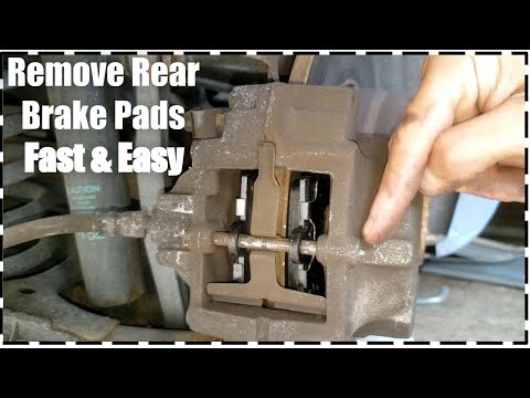 Remove Rear Brake Pads On Mercedes Benz SLK, CL, CLK, W203, W202, & Chrysler Crossfire