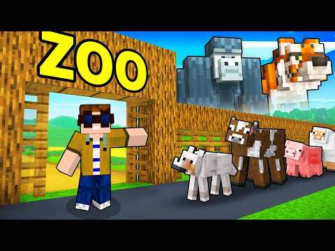 Ich BAUE EINEN ZOO für ALLE MOBS in Minecraft!