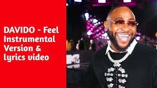 DAVIDO - FEEL |INSTRUMENTAL & LYRICS VIDEO