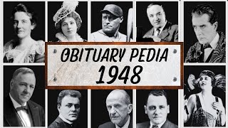 Famous Celebrities We've Lost in 1948 - Obituary in 1948