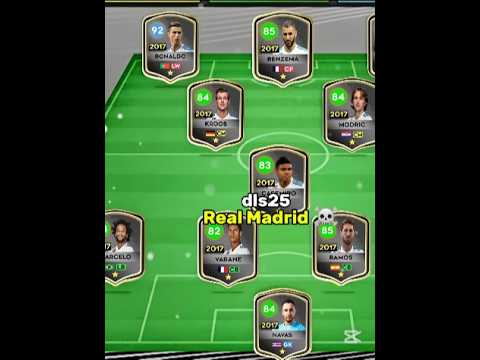 DLS 25 vs DLS 17 legendary real Madrid team 🤩..!
