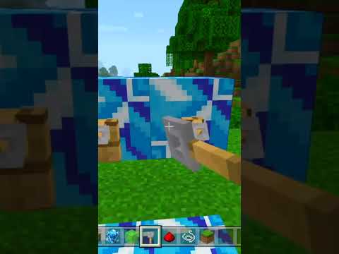 Minecraft Build Hacks: How to Create a Bouncy Trampoline #shorts