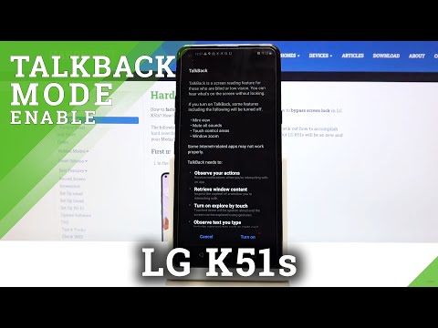 How to Use TalkBack in LG K51s – Activate TalkBack Feature