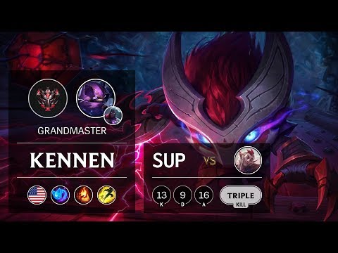 Kennen Support vs Rakan - NA Grandmaster Patch 9.8