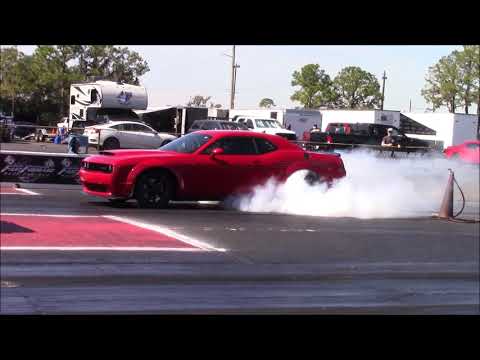Bone Stock Dodge Demon On ET Streets Making 9 Second Passes Back to Back In The 1/4 Mile
