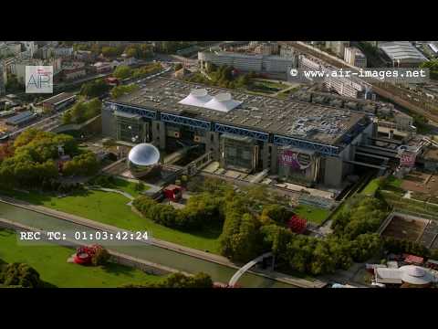 Aerial Footage Paris Park of La Villette