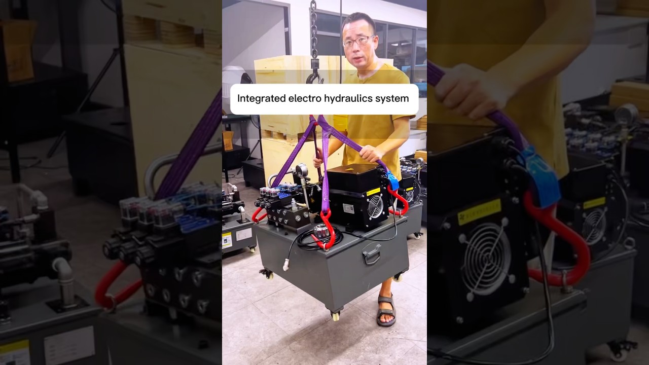 Integrated electro hydraulic system,insulation takes only 1minute. #machine #servo #hydraulic