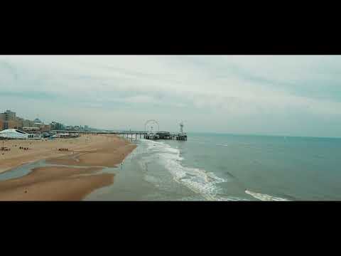 Scheveningen - The Hague Beach, Holland 4k Drone