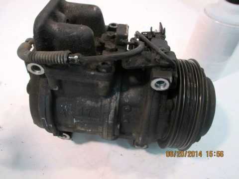 1993 Mercedes 400E AC / Air Compressor pump + clutch 124TYPE - mbiparts.com Used OEM Mercedes... OEM