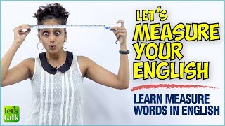 English Speaking Lesson - Learn Measure Words | Improve Your English Vocabulary | Speak Fluently