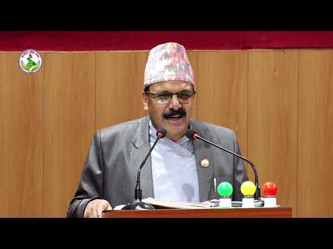 Chief Minister of Karnali State Government Mr. Rajkumar Sharma while answering questions and queries