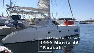 Catamaran For Sale | "Ruatahi" a 1999 Manta 46 | Walkthrough with Dave Brotherton