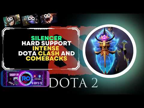 Silencer Hard Support Intense DOTA Clash and Comebacks