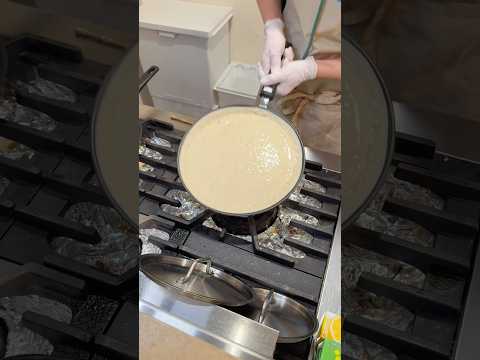 大きなフライパンで作る絶品シュガーバタークレープ🧈#japanesefood