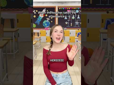 When the teacher takes the attendance #pov #skit #comedy #funny