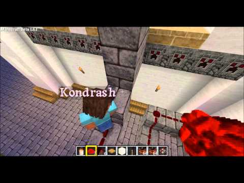 Minecraft: Trolling with a Mountain full of TNT (with Buddla and Kondrash *German*)