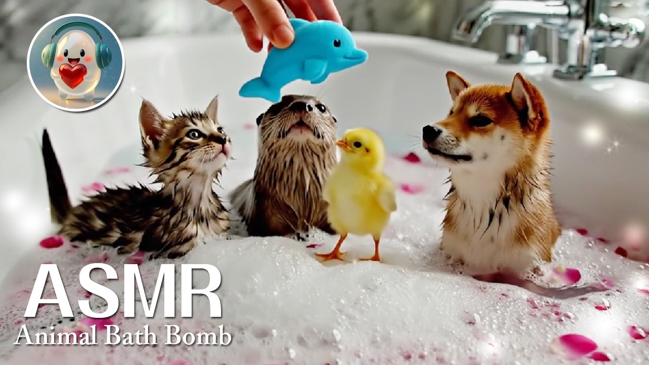 ASMR | I Dropped 9 Animal Bath Bombs in the Tub… Then This Happened 😲