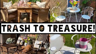 Trash To Treasure | Finding Free Furniture | Upcycling | Transforming Garden Furniture | Kate McCabe