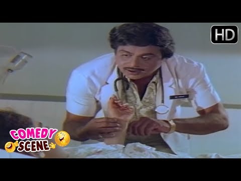 Priyanka Shocked After Seeing Doctor Ambarish | Kannada Comedy Scene | Vasantha Poornima Movie