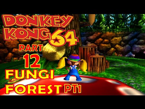 Donkey Kong 64 HD 101% Walkthrough Pt 12 Fungi Forest Pt 1