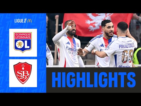 OLYMPIQUE LYONNAIS - STADE BRESTOIS 29 (2-1) - Week 24 - Ligue 1 McDonald's 24/25