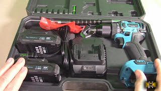 Tilswall BRUSHLESS Cordless Drill 65Nm Torque, Key-less Chuck, Var Speed, 2-2Ah Batteries -QUALITY!
