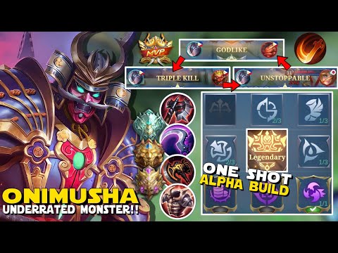 GOD MODE ALPHA! SUPER AGGRESSIVE ALPHA BUILD TO EASILY RANK UP AND DESTROY META HEROES | MLBB RANKED