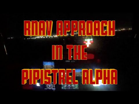 Flying the Pipistrel Nighttime RNAV Approach into KSCK Stockton