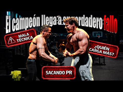 Chest day with the champ / I get him to his true flaw