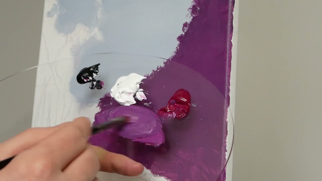  painting cherry blossom trees with acrylics by ryan