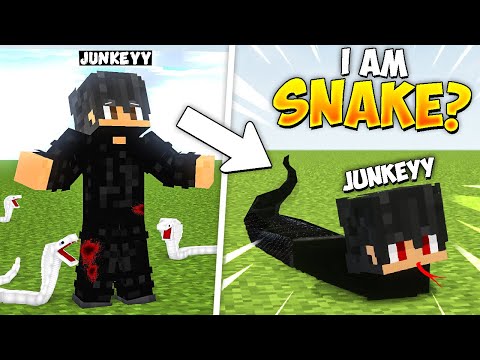 Junkeyy - Minecraft But You Turn into a SNAKE!