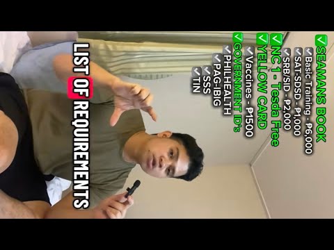 REQUIREMENTS OF APPLYING MESSMAN | How to process the requirements as a seafarer 