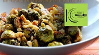 preview picture of video 'Honey-Balsamic Glazed Brussels Sprouts with toasted Hazelnuts (stevescooking)'