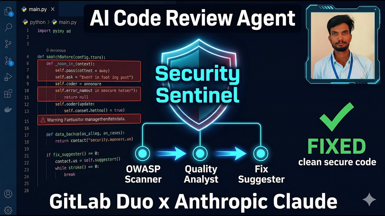 Security Sentinel — AI-Powered Code Review Agent | GitLab Duo Agent Platform