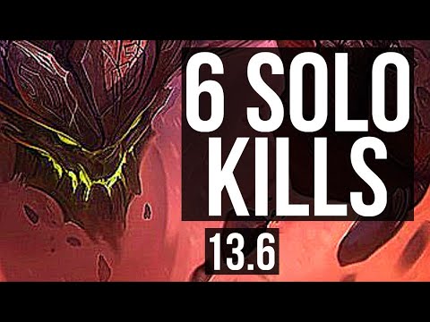MALPHITE vs GANGPLANK (TOP) | 6 solo kills, 1.3M mastery | KR Master | 13.6