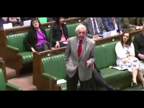 Dennis skinner  kicked of commons for calling prime minister Dodgy Dave. Video 32