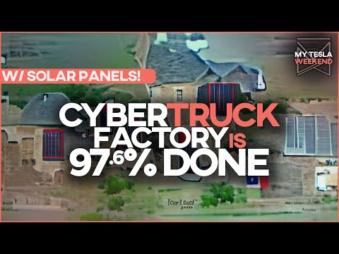 Solar panels at Giga Texas & it's 97.6% done