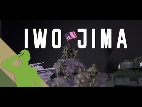 IWO JIMA Playset - BMC Iwo Jima Army Men