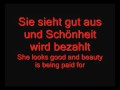 Rammstein - Das Model lyrics with english ...