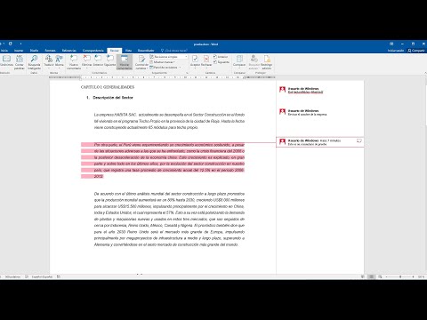 Como insertar comentarios en Word