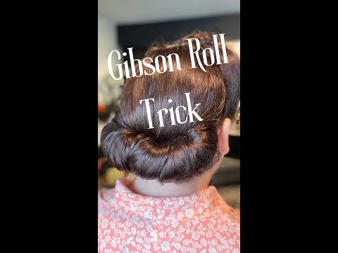 The Trick to the Perfect Gibson Roll Hairstyle #shorts #shortsvideo