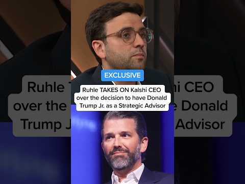 EXCLUSIVE: Ruhle TAKES ON Kalshi CEO over the decision to have Donald Trump Jr. as a Advisor