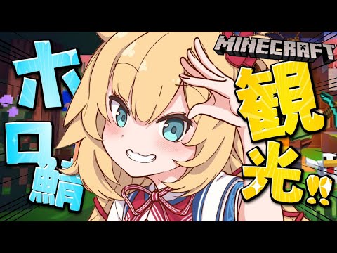 SHOCKING Minecraft Tour on Hololive Server with Haachama Ch!!
