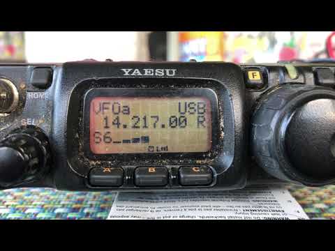 Barcelona Spain blasting in on 817 and EZ military antenna