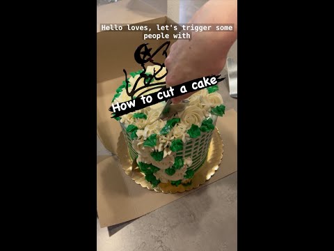 How to cut a cake (trigger warning😅)
