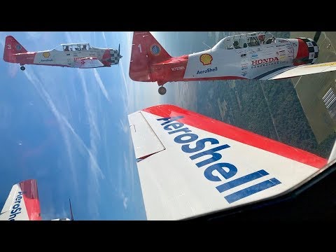 Aerobatic Flight with the Aeroshell Team on T6 Texan - Sun N Fun 2019