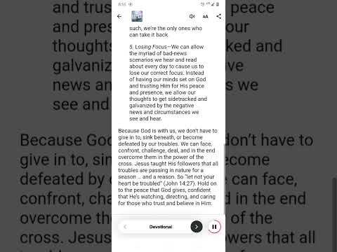 Why We Lose Our Peace