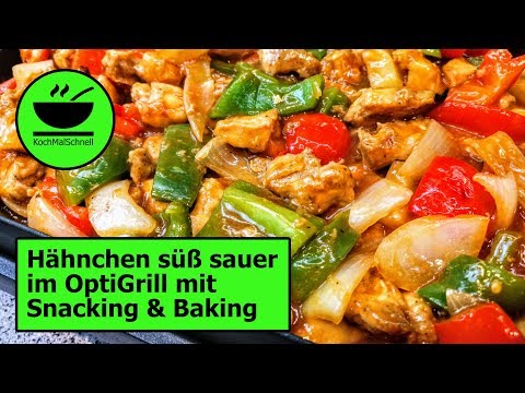 Sweet and sour chicken 🍗 cooked in the OptiGrill with Snacking & Baking, just like at a Chinese r...